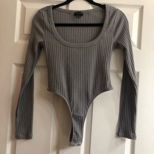 JLUXLABEL Gray Bodysuit